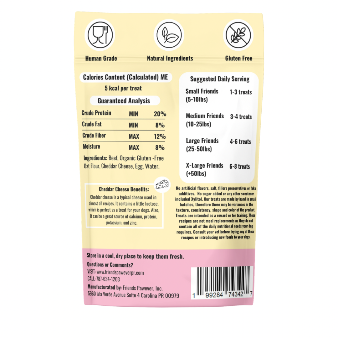 Beef N’ Cheeseee! - Bone Dog Treats Bag