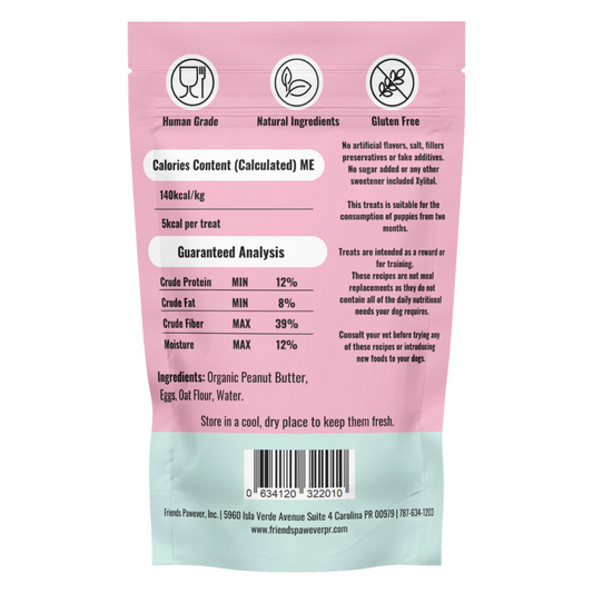 Peanut Butter Lovers - Bone Dog Treats Bag