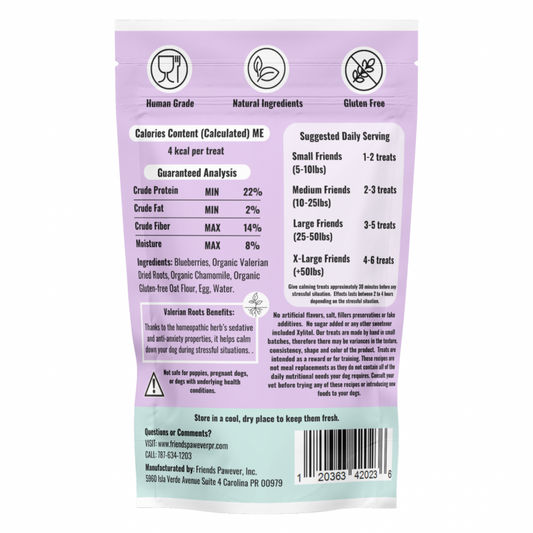 Keep Calm - Calming Bone Dog Treats Bag