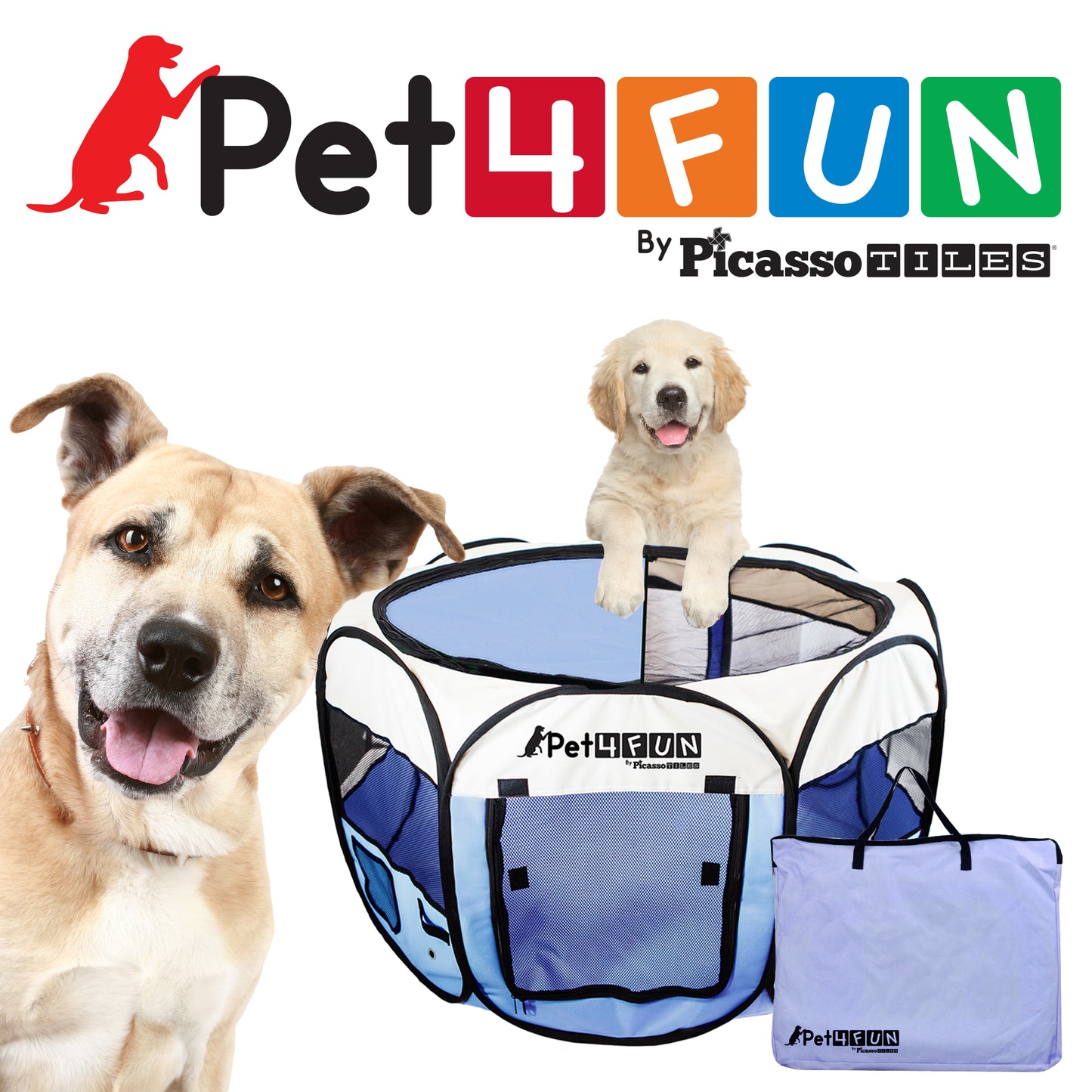 PET4FUN® Portable Pet Puppy Dog Playpen