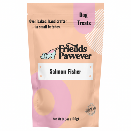 Salmon Fisher - Bone Dog Treats Bag