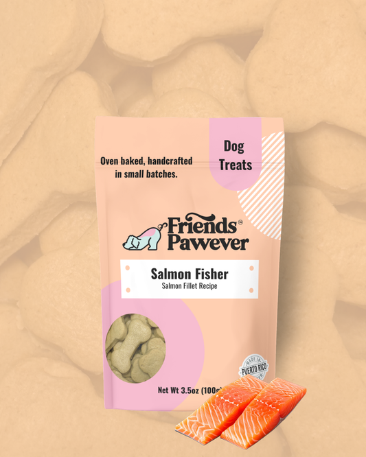 Salmon Fisher - Bone Dog Treats Bag