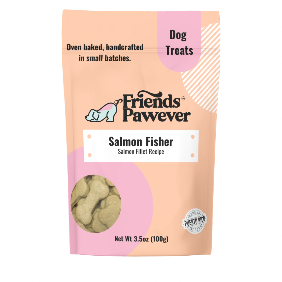Salmon Fisher - Bone Dog Treats Bag