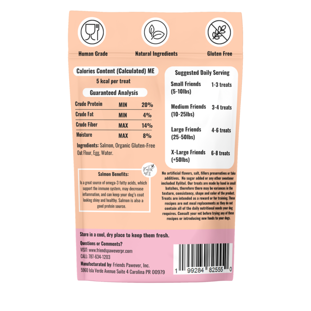 Salmon Fisher - Bone Dog Treats Bag