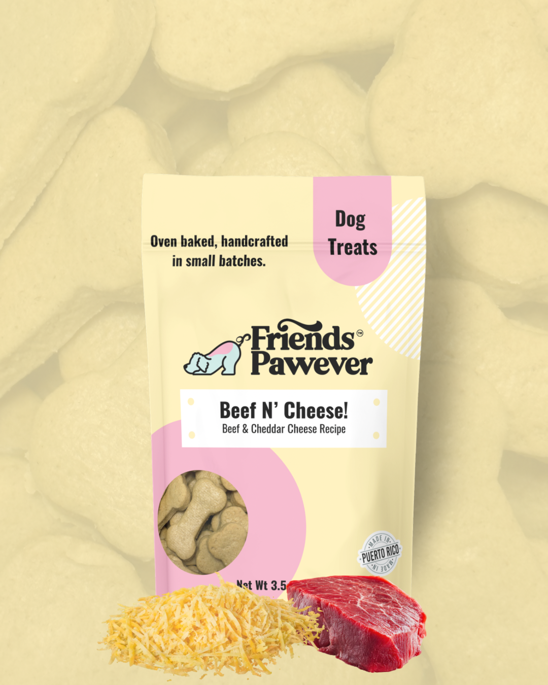 Beef N’ Cheeseee! - Bone Dog Treats Bag