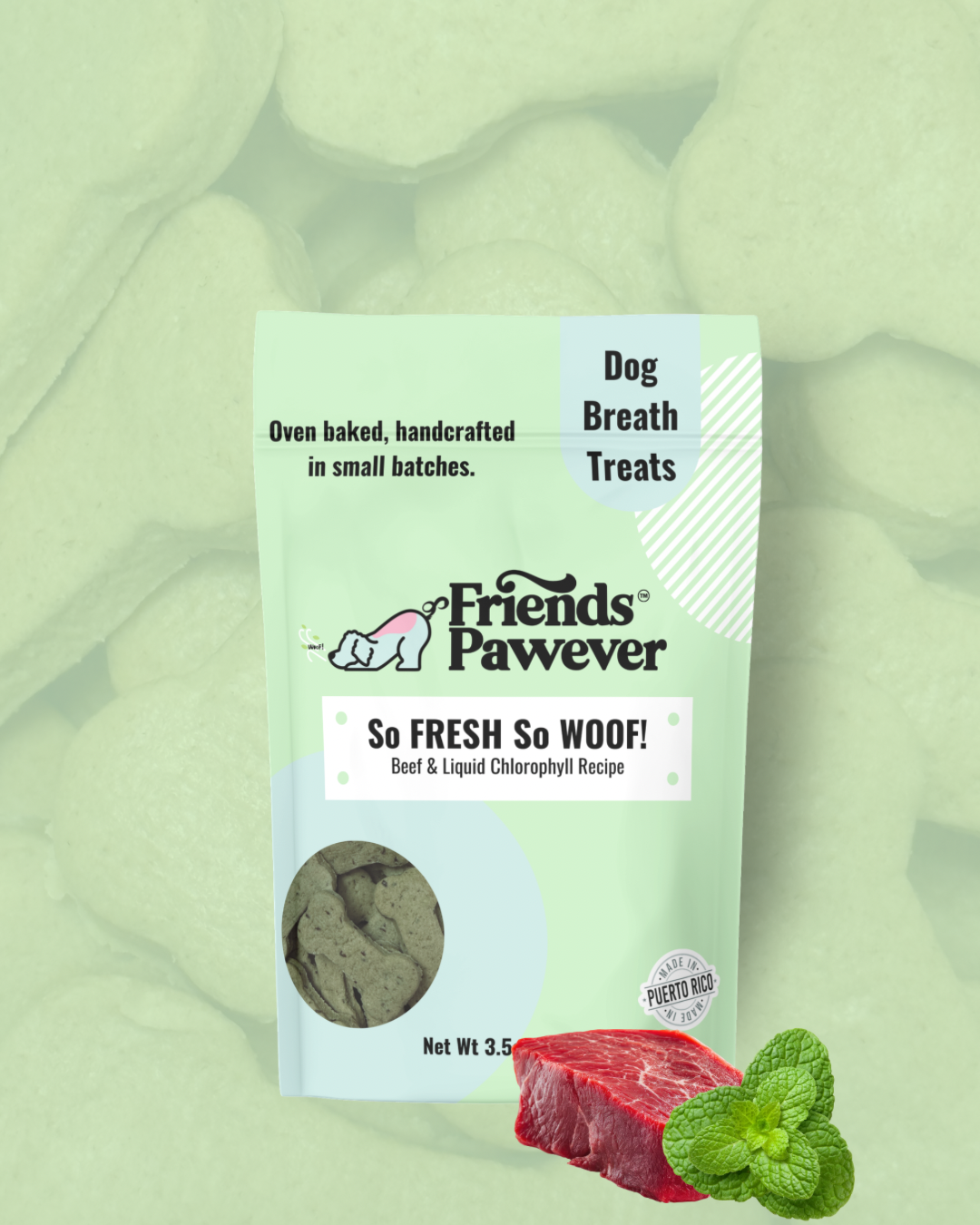 So FRESH So WOOF - Breath Bone Dog Treats Bag