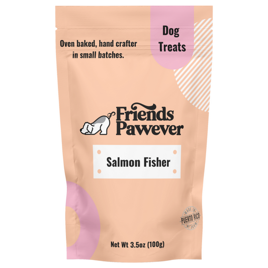 Salmon Fisher Bone Biscuit Bag