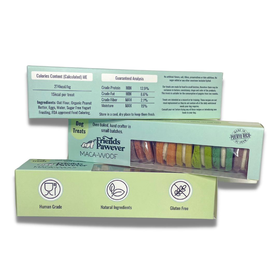 Maca-woof - Dog Macarons Treats Box