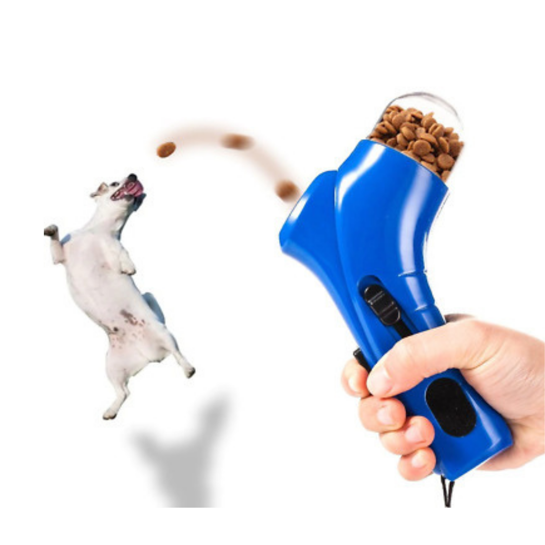 Pet Dog Snack Catapult Treat Launcher Feeder Toy Games Training